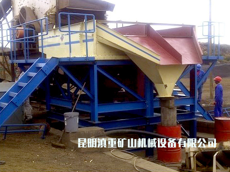 動篩跳汰機(jī)在入料端的預(yù)先分級